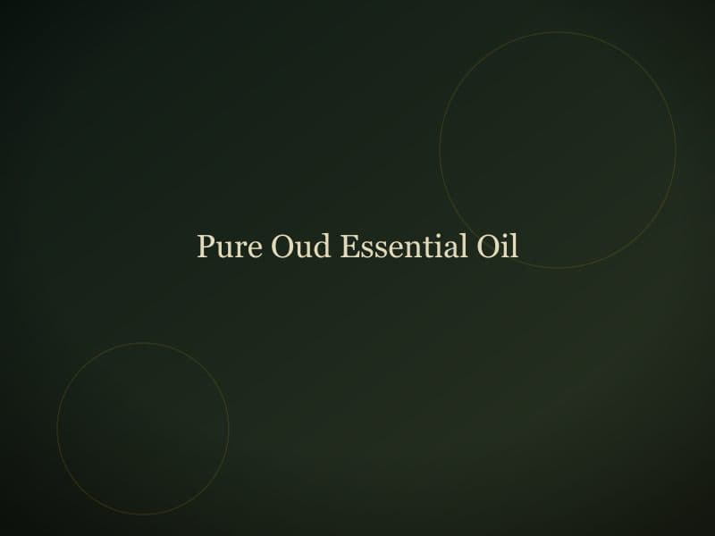 Pure oud essential oil steam-distilled from CITES-compliant Assam agarwood